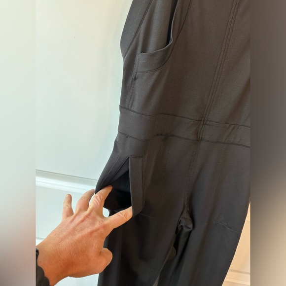 Norma Kamali Sweats Overall Jumpsuit Romper Black (Size S) - Picture 4 of 12